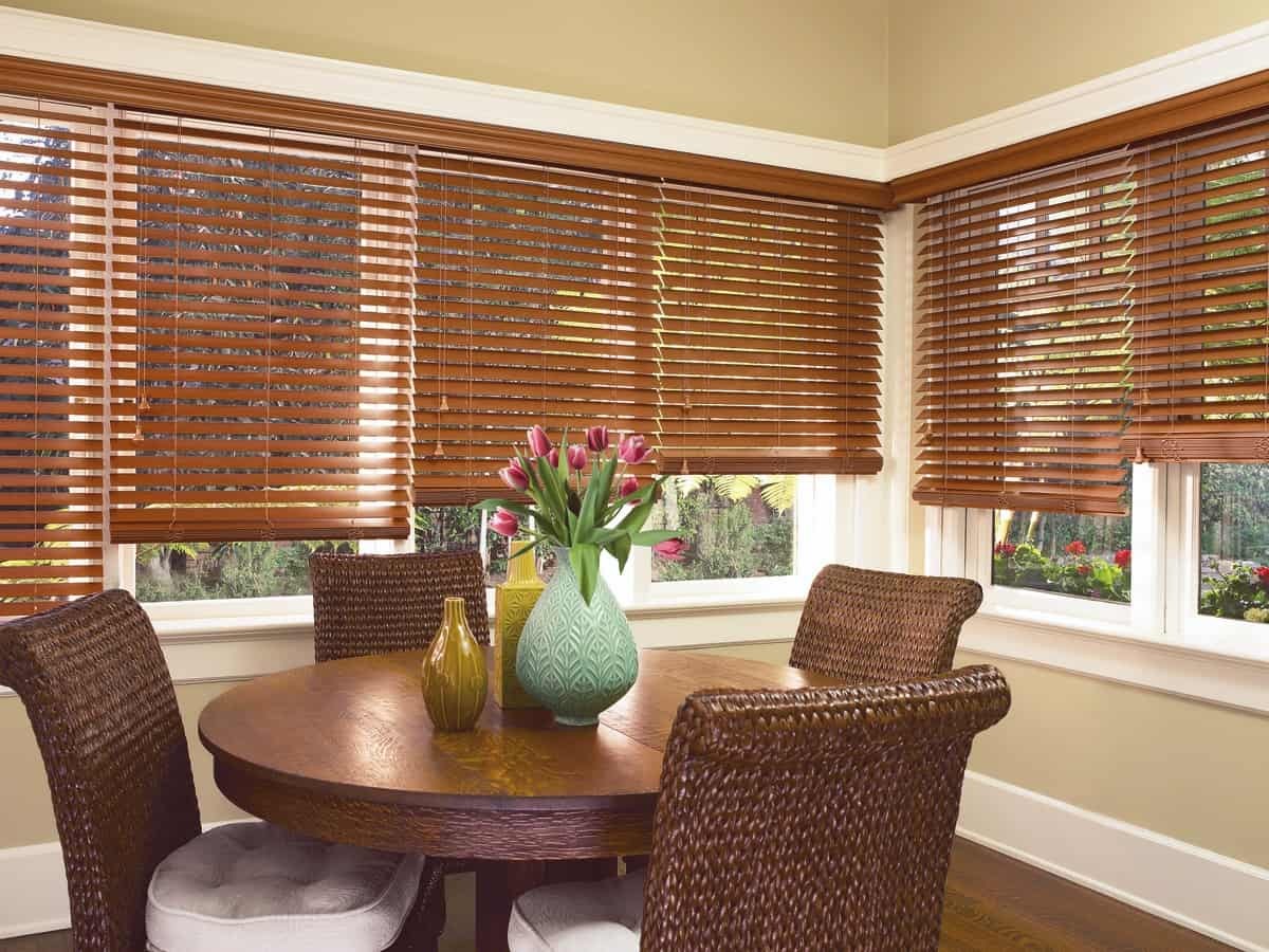 Custom Kitchen Window Treatments for Homes Near Tulsa, Oklahoma (OK) like Everwood Alternative Wood Blinds