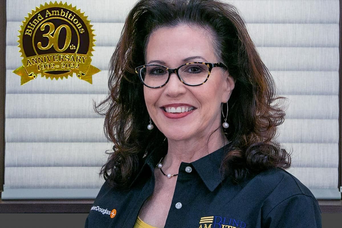 Jenny Herman, owner of Blind Ambitions, celebrates 30 years of business excellence near Tulsa, Oklahoma (OK)