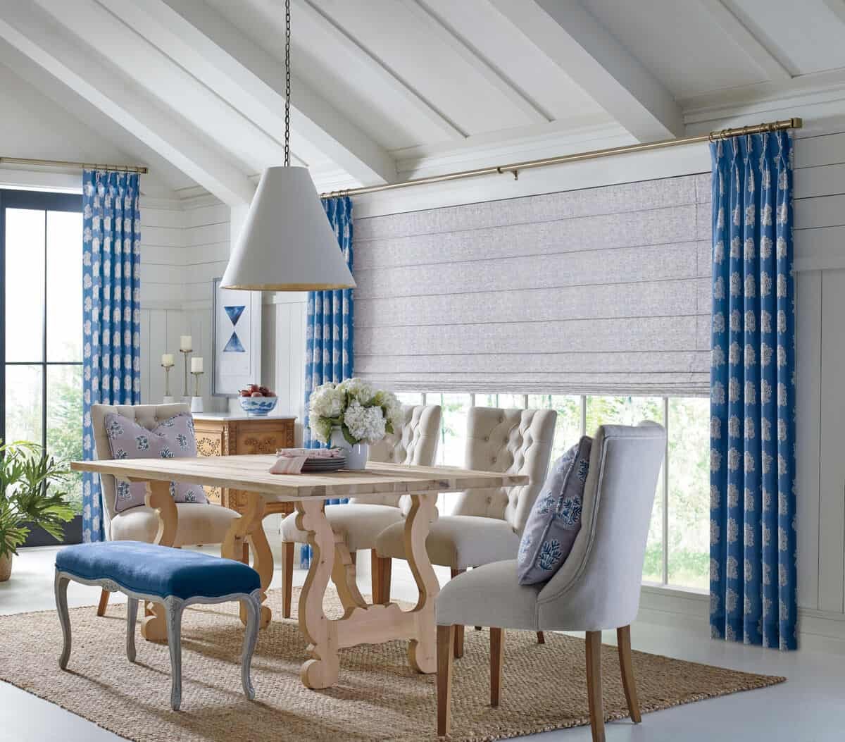 Hunter Douglas Design Studio™ Roman Shades, stylish roman shades, roman blinds near Tulsa, Oklahoma (OK).