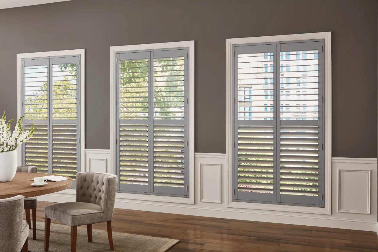 Personalizing Your New Window Coverings, Hunter Douglas Heritance® Wood Shutters near Tulsa, Oklahoma (OK)